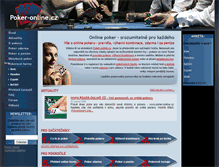 Tablet Screenshot of poker-online.cz